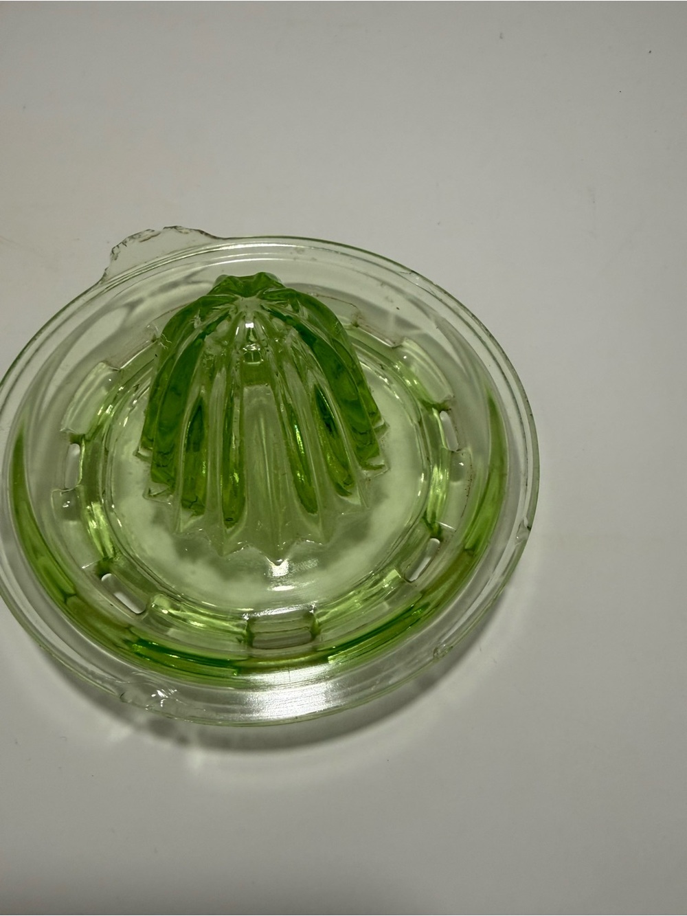 Green Glass Citrus Juicer - Classic Home Accents